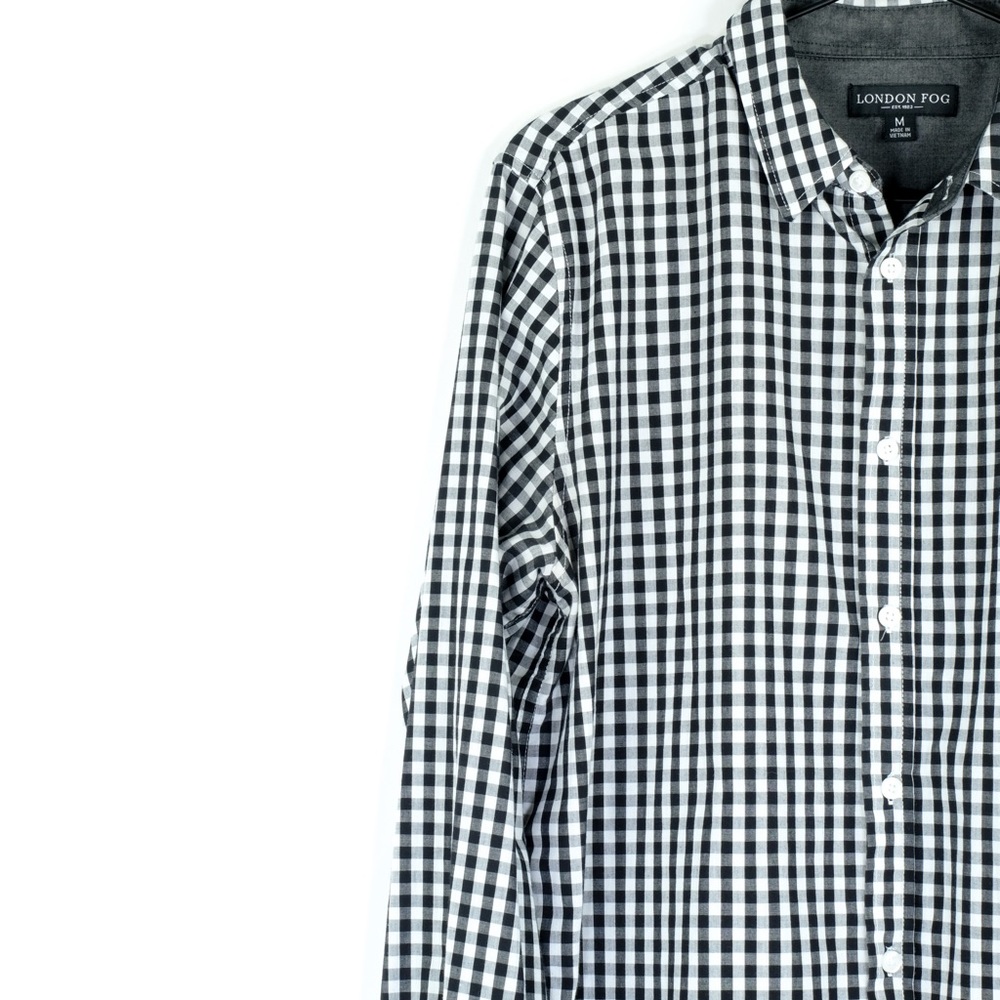 London Fog Men’s Wrinkle/Stain Resistant S…